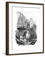 French Saw Mill-Victor Adam-Framed Giclee Print