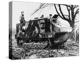 French Schneider Tank at Marly-Le-Roi During World War I-Robert Hunt-Stretched Canvas