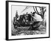 French Schneider Tank at Marly-Le-Roi During World War I-Robert Hunt-Framed Photographic Print