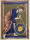 God, the Divine Architect Illumination from Bible moralisée, Codex Vindobonensis 2554-French School-Giclee Print