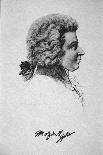 Portrait of Wolfgang Amadeus Mozart-French School-Giclee Print