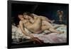 French school. Sleep. Le Sommeil. 1866. Oil on canvas (135 x 200 cm). Paris, musée du Petit Palais-Gustave Courbet-Framed Poster