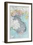 French School Textbook Map of Indochina, 1905-null-Framed Giclee Print