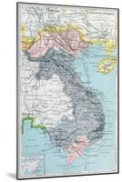 French School Textbook Map of Indochina, 1905-null-Mounted Giclee Print