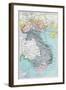 French School Textbook Map of Indochina, 1905-null-Framed Giclee Print