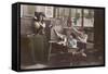 French Schoolkids-null-Framed Stretched Canvas