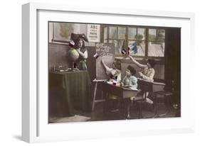 French Schoolkids-null-Framed Photographic Print