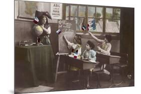 French Schoolkids-null-Mounted Photographic Print