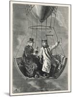 French Scientists Gay-Lussac and Biot Conduct Scientific Observations in a Balloon-null-Mounted Art Print