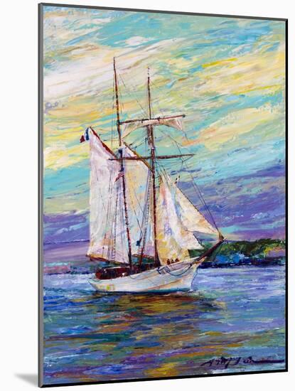 French Scooner-Lucy P. McTier-Mounted Giclee Print