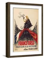 French Second World War Poster, C.1944-null-Framed Giclee Print