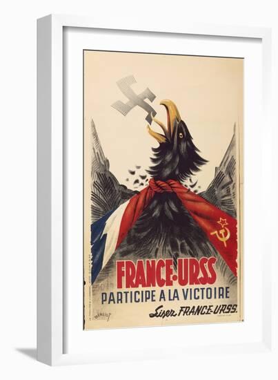 French Second World War Poster, C.1944-null-Framed Giclee Print