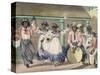 French Set-Girls, Plate 7 from 'sketches of Character...', 1838 (Colour Litho)-Isaac Mendes Belisario-Stretched Canvas