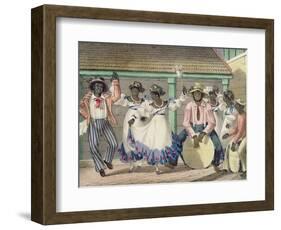 French Set-Girls, Plate 7 from 'sketches of Character...', 1838 (Colour Litho)-Isaac Mendes Belisario-Framed Premium Giclee Print