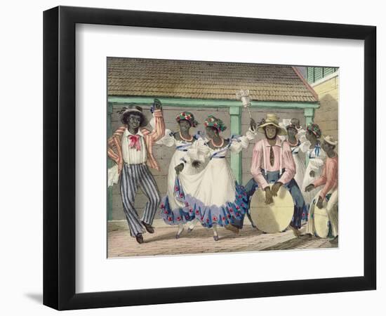 French Set-Girls, Plate 7 from 'sketches of Character...', 1838 (Colour Litho)-Isaac Mendes Belisario-Framed Giclee Print