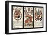 French Seventeenth-Century Heraldic Playing Cards, C.1658-Claude Orance Fine de Brianville-Framed Giclee Print