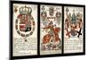 French Seventeenth-Century Heraldic Playing Cards, C.1658-Claude Orance Fine de Brianville-Mounted Giclee Print