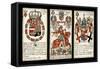 French Seventeenth-Century Heraldic Playing Cards, C.1658-Claude Orance Fine de Brianville-Framed Stretched Canvas