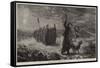 French Shepherds Going to Midnight Mass-James Crawford Thom-Framed Stretched Canvas