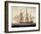 French Ship 'Sans Pareil' 3Rd Rate, 80 Guns, Captured at First of June, C.1800 (Watercolour)-Dominic Serres-Framed Giclee Print