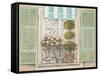 French Shutters 1-Stefania Ferri-Framed Stretched Canvas