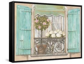 French Shutters 2-Stefania Ferri-Framed Stretched Canvas