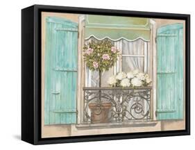 French Shutters 2-Stefania Ferri-Framed Stretched Canvas