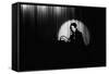 French Singer Barbara Onstage in a Cabaret, Paris 1971-null-Framed Stretched Canvas