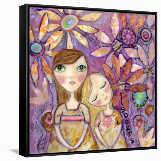 French Sisters-Wyanne-Framed Stretched Canvas