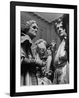 French Socialites Wearing Costumes and Attending the Classical Ball-null-Framed Photographic Print