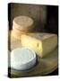 French Soft Cheese, Cheese with Holes and Munster Cheese-Joerg Lehmann-Stretched Canvas