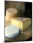 French Soft Cheese, Cheese with Holes and Munster Cheese-Joerg Lehmann-Mounted Photographic Print