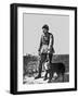 French Soldier and Dog Wearing Gas Masks on the Western Front, 1917-null-Framed Photographic Print