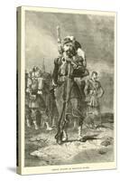 French Soldier in Marching Order-null-Stretched Canvas