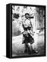 French Soldier in Uniform During World War I-Robert Hunt-Framed Stretched Canvas