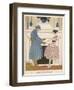 French Soldier Returns Home from the Front and Receives a Warm Welcome from His Loved One-Gerda Wegener-Framed Art Print