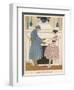 French Soldier Returns Home from the Front and Receives a Warm Welcome from His Loved One-Gerda Wegener-Framed Art Print