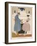 French Soldier Returns Home from the Front and Receives a Warm Welcome from His Loved One-Gerda Wegener-Framed Art Print