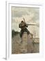 French Soldier Sniping-Paul Grolleron-Framed Premium Giclee Print