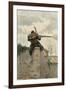 French Soldier Sniping-Paul Grolleron-Framed Premium Giclee Print