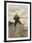 French Soldier Sniping-Paul Grolleron-Framed Premium Giclee Print