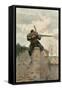 French Soldier Sniping-Paul Grolleron-Framed Stretched Canvas