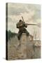 French Soldier Sniping-Paul Grolleron-Stretched Canvas