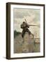 French Soldier Sniping-Paul Grolleron-Framed Art Print