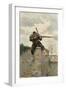 French Soldier Sniping-Paul Grolleron-Framed Art Print