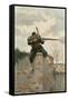 French Soldier Sniping-Paul Grolleron-Framed Stretched Canvas