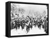 French Soldiers Approaching Front Line-null-Framed Stretched Canvas