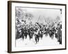 French Soldiers Approaching Front Line-null-Framed Photographic Print