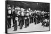 French Soldiers at a Railway Station, Paris, First World War, 1914-null-Framed Stretched Canvas