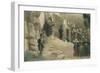 French Soldiers at Egyptian Ruins-null-Framed Premium Giclee Print
